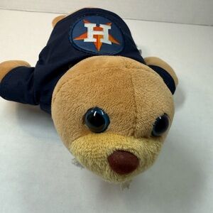 H by Halston Tan and Navy Stuffed Animal
